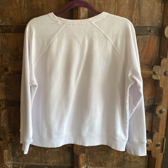 Vintage Hilfiger with logo boxy sweatshirt top, Y2K white - Picture 6 of 13